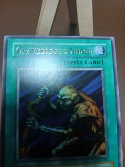 LP Yugioh Gravedigger Ghoul Rare LOB-065 Vintage - Image 2