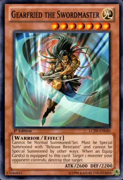 Yugioh Gearfried the Swordmaster LCJW-EN040 Common 1st Ed - Image 1