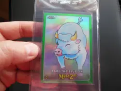 MetaZoo Topps Chrome Babe The Blue Ox 09/99 GREEN Refractor Card - Image 1