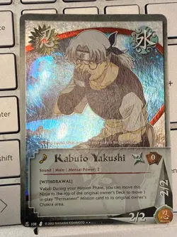 Naruto CCG Foil Kabuto Yakushi 108 near mint condition card - Image 1