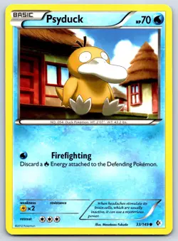 Psyduck - BW Boundaries Crossed 33/149 Masakazu Fukuda Pokemon 151 Card LP - Image 1