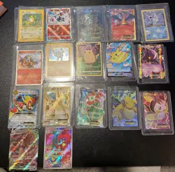 Pokemon lot of 17 rare cards Ex, Vmax, Fullarts, Base set - Image 2