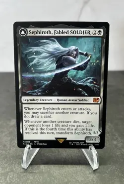 Magic the Gathering Sephiroth Fabled Soldier Final Fantasy Card NM Condition - Image 1