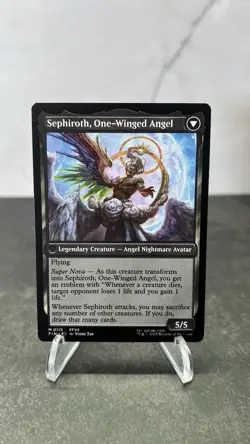 Magic the Gathering Sephiroth Fabled Soldier Final Fantasy Card NM Condition - Image 2