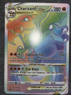 Charizard VSTAR Pokemon Card 174/172 Rainbow Rare Promo - Image 1