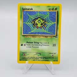 Spinarak Neo Discovery 64/75 Vintage WOTC Pokemon Card TCG 2001 - Image 1
