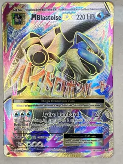 M Blastoise Ex / FULL ART - 2016 POKEMON XY EVOLUTIONS - POKEMON CARD - Image 2