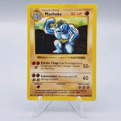 Machoke 34/102 - 1999 Pokemon Base Set Vintage Card WOTC - Image 1