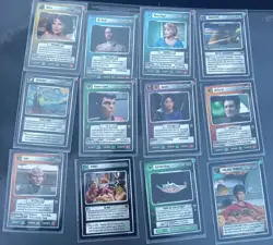 Large Lot Star Trek Black Border CCG 600+ Cards - Image 2