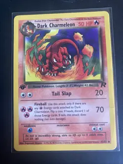 Pokemon TCG Team Rocket 1st Edition Dark Charmeleon 32/82 Regular Card - Image 1