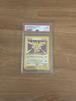 1999 Pokemon French Electhor Holo 1st edition PSA 8 Card - Image 1