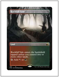 1x Rockfall Vale, Borderless Art, Magic the Gathering MTG NM - Image 1