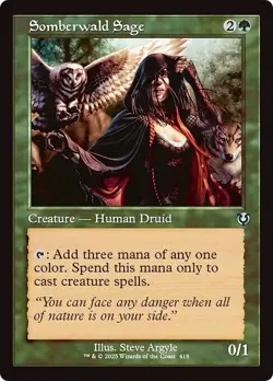 Retro SOMBERWALD SAGE x1 mtg NM-M Innistrad Remastered 1 Unc - Image 1