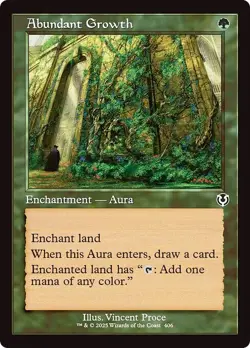 Retro ABUNDANT GROWTH x4 mtg NM-M Innistrad Remastered 4 Common - Image 1