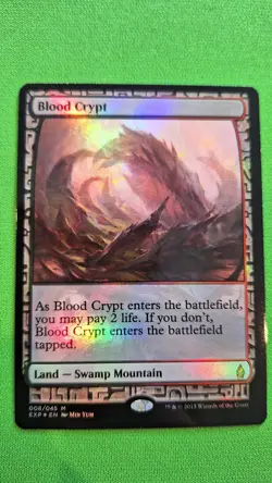 FOIL Blood Crypt - Zendikar Expeditions - Extremely Lightly Played LP - English - Image 2