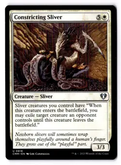 Constricting Sliver NM* Commander Masters ENGLISH 0818 mtg -UnltdCards - Image 1
