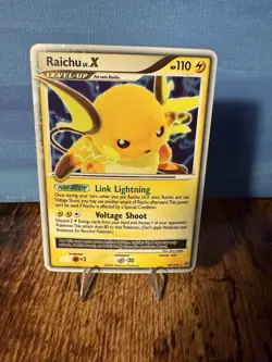 Pokemon TCG Raichu LV.X 99/100 Stormfront Holo Ultra Rare 2008 LP + - Image 1