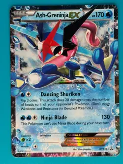 Pokemon - Ash-Greninja EX XY133 (PROMO) *Moderately Played - MP* - Image 1