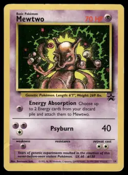 Pokemon Tcg Mewtwo #14 Pokemon Promo MP - Image 1