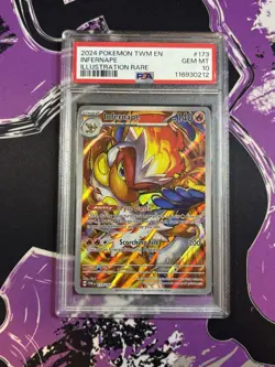 Pokemon Infernape 173/167 Twilight Masquerade Illustration Rare PSA 10 GEM MINT - Image 1