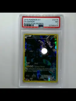 2015 POKEMON XY BLACK STAR PROMOS #XY76 FULL ART/ZEKROM PSA 7 - Image 1
