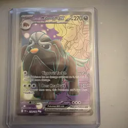 Pokemon TCG Arven's Mabosstiff EX 218/182 Sv10: Destined Rivals Ultra Rare NM - Image 1
