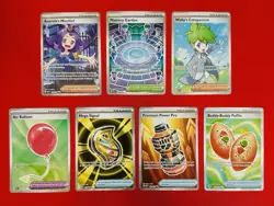 Pokemon Mega Evolutions Lot of 6 Full Art Trainers - Image 1