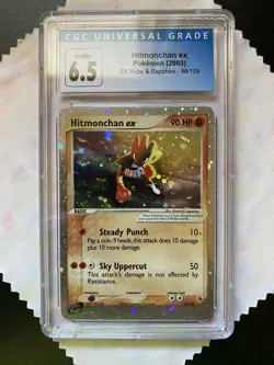 Pokemon - Hitmonchan ex EX Ruby and Sapphire 98/109 Holo Ultra Rare CGC 6.5 - Image 1