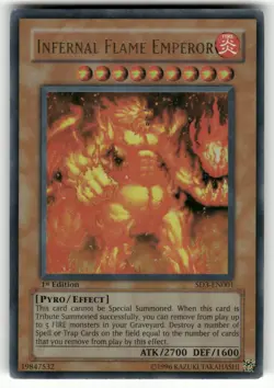 Infernal Flame Emperor Structure Deck: Blaze of Destruction Ultra Rare Yugioh LP - Image 1