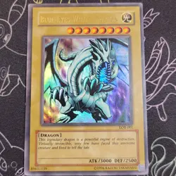 Blue-Eyes White Dragon LOB-001 Unlimited Legend Of Blue-Eyes White Dragon Yugioh - Image 1