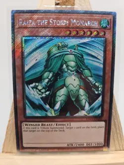Yu-Gi-Oh Raiza The Storm Monarch Platinum Secret Rare RA03-EN180 Near Mint... - Image 1