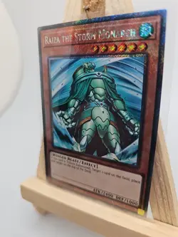 Yu-Gi-Oh Raiza The Storm Monarch Platinum Secret Rare RA03-EN180 Near Mint... - Image 3