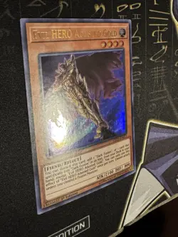 Yu-Gi-Oh! TCG Evil HERO Adusted Gold - LED5-EN013 Ultra Rare - 1st Edition NM - Image 3