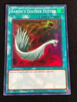 Yugioh Harpie's Feather Duster EG01-EN022 Super (NM) - Image 1