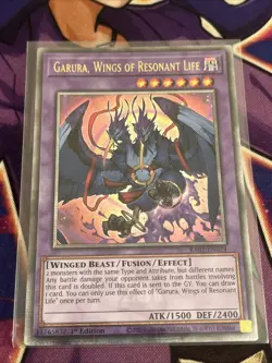 YUGIOH GARURA,WINGS OF RESONANT LIFE QUARTER CENTURY SECRET RARE RA02-EN024 - Image 1