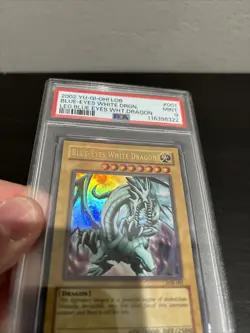 Yu-Gi-Oh! TCG Blue-Eyes White Dragon LOB Blue Eyes White Dragon LOB-001 PSA 9 - Image 3