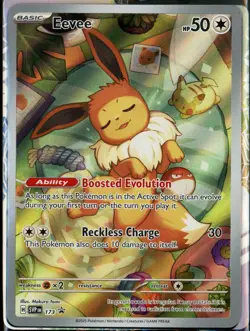 Eevee 173 Prismatic Evolutions ETB Promo Alt Art Holo Pokemon TCG Card SEALED - Image 1