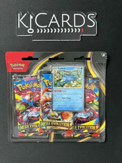 Pokemon TCG | Mega Evolution 3 Pack Blister Golduck Promo Card | New & Sealed - Image 1
