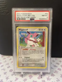 Wigglytuff PSA 8 MINT EX FireRed & LeafGreen Reverse Foil 52/112 ~ Pokemon Card - Image 1