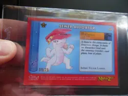 MetaZoo Topps Chrome Sewer Alligator 09/25 Orange Refractor Card - Image 2