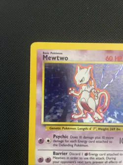 Mewtwo 10/102 Base Set Holo Rare Pokemon Card Nintendo Pokemon TCG WOTC NM - Image 2