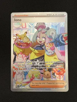 Iono 269/193 Sv02: Paldea Evolved Pokemon SIR Holo Card English NM - Image 1