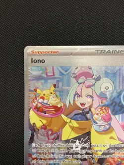 Iono 269/193 Sv02: Paldea Evolved Pokemon SIR Holo Card English NM - Image 2