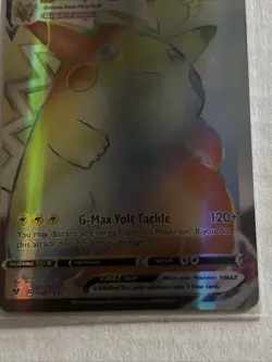 Pokemon TCG Pikachu VMAX Rainbow Secret Rare Card Vivid Voltage 188/185 NM - Image 4