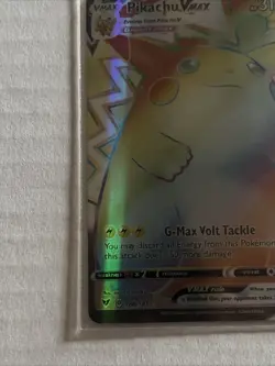 Pokemon TCG Pikachu VMAX Rainbow Secret Rare Card Vivid Voltage 188/185 NM - Image 5