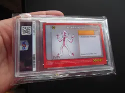 MetaZoo Topps Chrome Power Up Red 25/25 ORANGE Refractor Card PSA 9 - Image 3