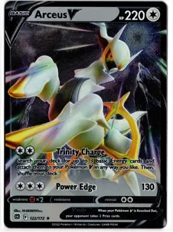 Pokemon - Arceus UPC Metal Card Promo Arceus V 122/172 NM - Image 1