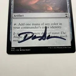 WIZARDS OF THE COAST MTG Dan Scott Signed Proof Card Arcane Signet - Image 3