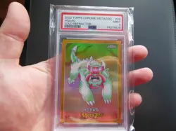 MetaZoo Topps Chrome Hodag 39/50 GOLD Refractor Card PSA 9 - Image 1