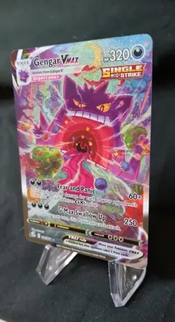 Pokemon Gengar VMAX Fusion Strike Holo Card 271/264 Secret Rare TCG Pack Fresh! - Image 3